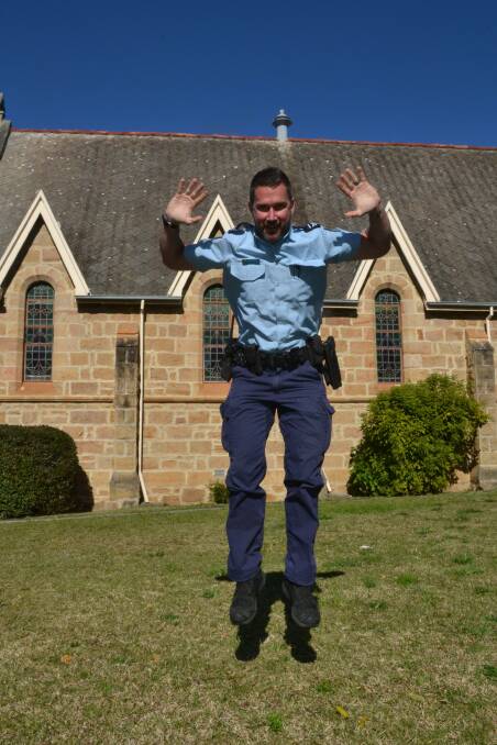 READY TO GO: Kangaroo Valley cop Todd Cremer is performing burpees for 10 hours tonight (Friday) to tackle youth suicide. 