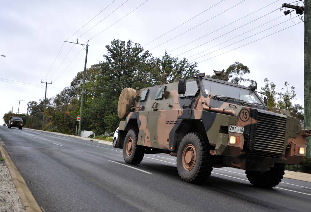 Bendigo-built Bushmasters being test driven in Bendigo, Victoria. Picture: BILL CONROY