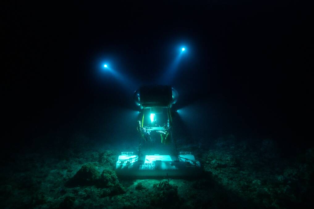 Franck and his fellow divers lived in the underwater capsule for four days. Photo: Franck Gazzola
