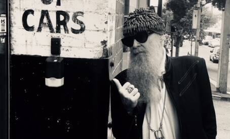 Billy Gibbons in Pyrmont on Thursday. Picture: Supplied