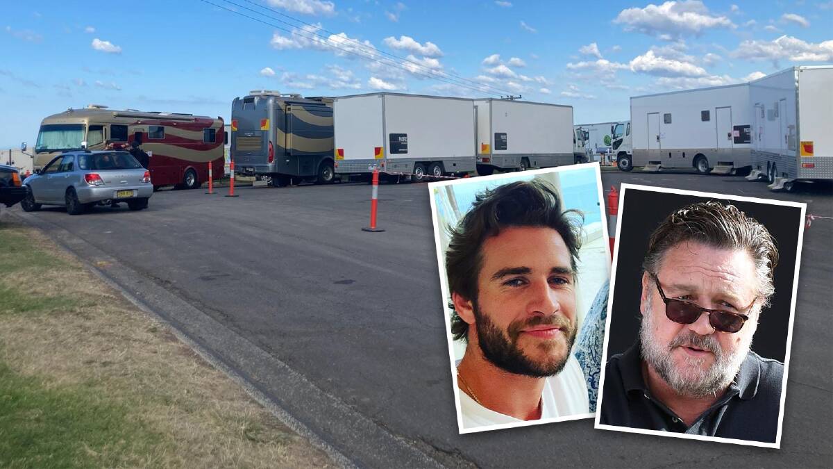 Russell Crowe is filming his next major film Poker Face this week, which is expected to also star Liam Hemsworth. Pictures: Sylvia Liber & Supplied