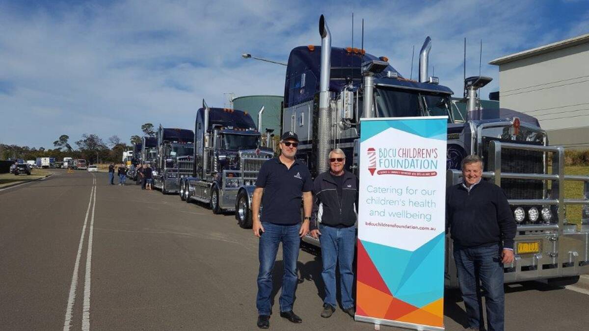 Trucking success: Convoy organiser Rodney South said the event had raised close to $85,000 over the past five years and would most likely see that number surpass the $100,000 mark this year. 