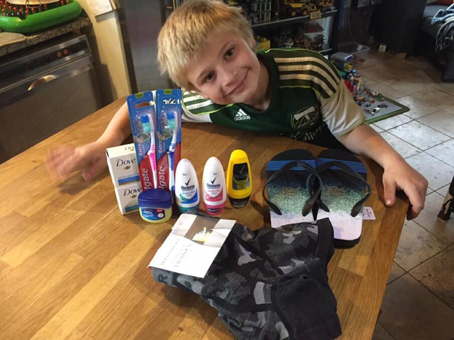 Luca Fidler is collecting donations to distribute to people who are homeless on Christmas day. 