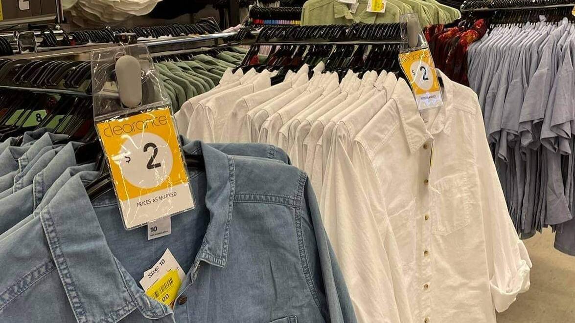 Shirts were on sale for $2 at KMart in Wollongong on 'Freedom Day'. Picture: Illawarra Mercury
