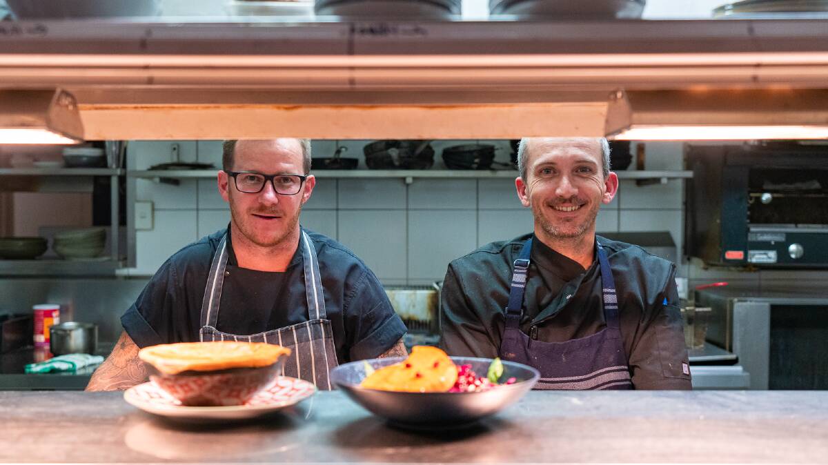 Chefs James Noone and Simon Spence at The Quarters in Huskisson.