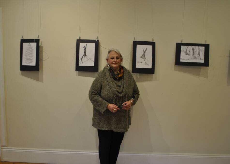 Drawing to remember: Carol Willis is ready to share her stories with the community at the Bowral Art Gallery. Photo: Brooke Gibbs