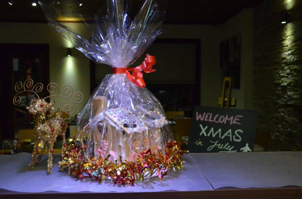 Bistro One46 in Kangaroo Valley celebrated Christmas in July with a gingerbread house. Photo: file.