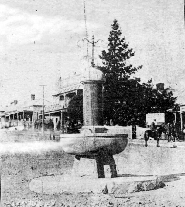 PUBLIC TRIBUTE: Moss Vale’s Queen Victoria record reign drinking fountain as unveiled in 1897. Photo: BDH&FHS.
