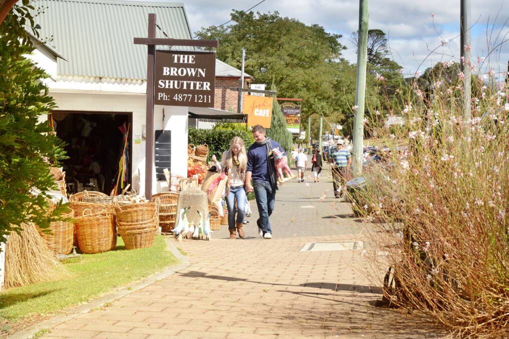 WANDER-FUL: Berrima's quaint shopping precinct has long been a favourite of tourists and locals alike. Photo: Destination Southern Highlands
