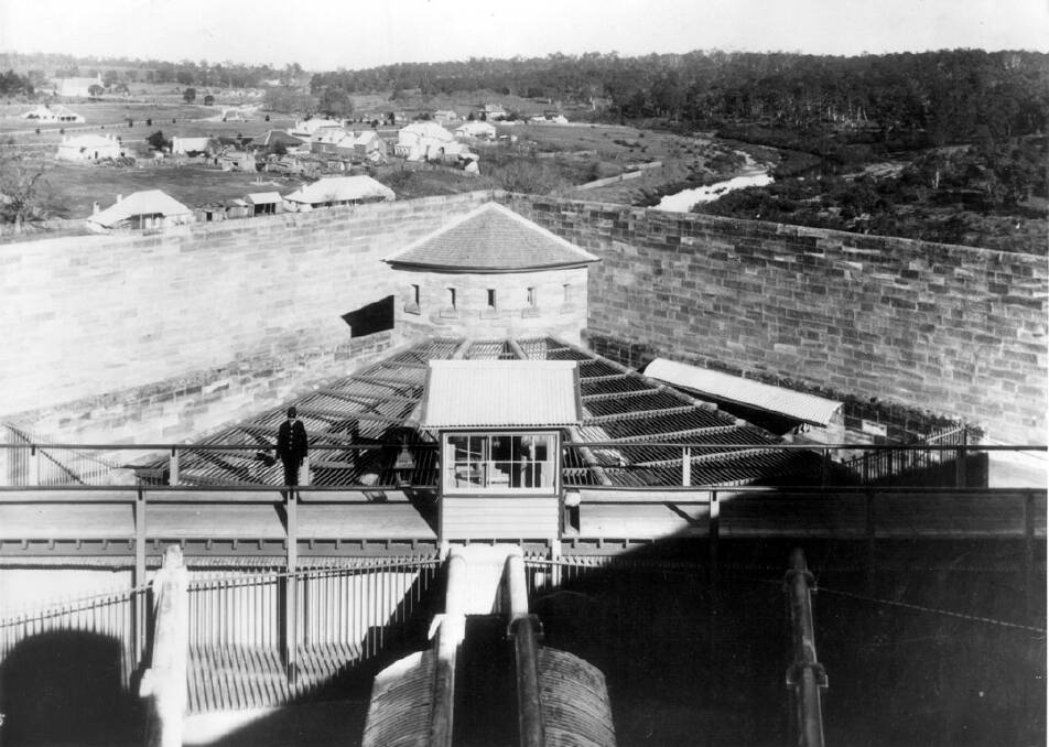IMPOSING: After Governor Young’s visit in 1864, Berrima Gaol was extended, as seen here c1880. Photo: BDH&FHS.
