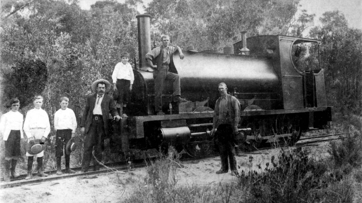 LOCO ON SHOW: One of the Joadja railway’s hard working small-tank locomotives, c1890.