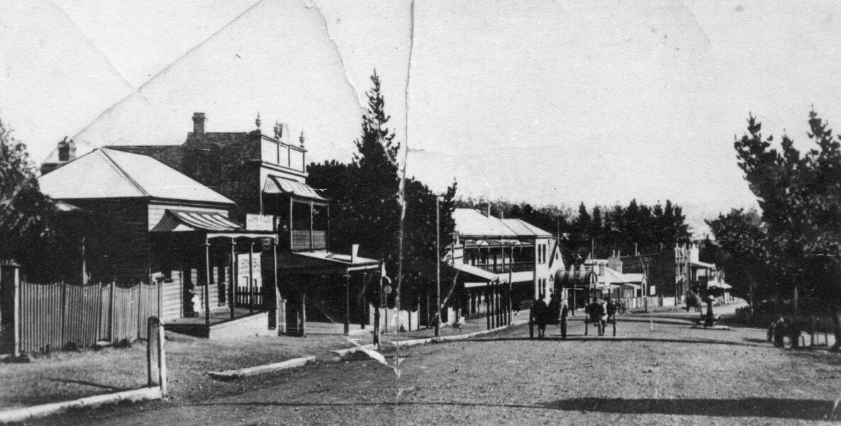 TEMPORARY HOME: The police at Moss Vale were housed from 1914 to 1923 in premises (on far left) at 306 Argyle St. Photo: BDH&FHS.