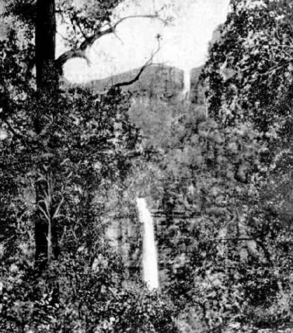 EARLY VIEW: Meryla Falls twin drop as pictured in the Town & Country Journal of 2 November 1895. Photo: BDH&FHS.