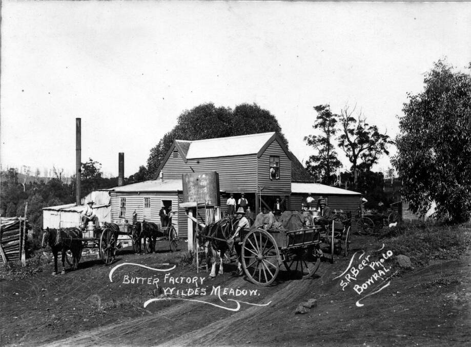 CO-OPERATION: Farmer-owned butter factory at Wildes Meadow, 1890s.  Photo: BDH&FHS.