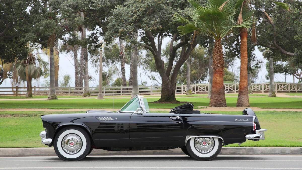 
NICE WHEELS: Marilyn Monroe’s Ford Thunderbird convertible that went under the hammer at Julien’s Auctions’ Icons and Idols of Hollywood sale for AU$668,000.