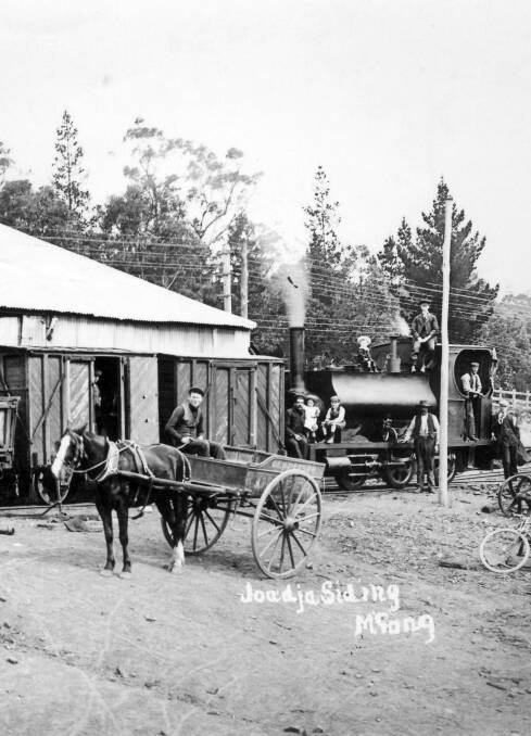 TOWN DEPOT: The Joadja siding was half a mile south of Mittagong station, and used to transport shale, oil , coal...and people. Photos: BDH&FHS.
