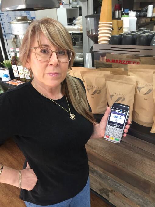 Il Pranzo's Sarah Dennett has had to repeatedly turn away customers due to the EFTPOS machine not connecting to the Telstra network. Photo: Michelle Haines Thomas
