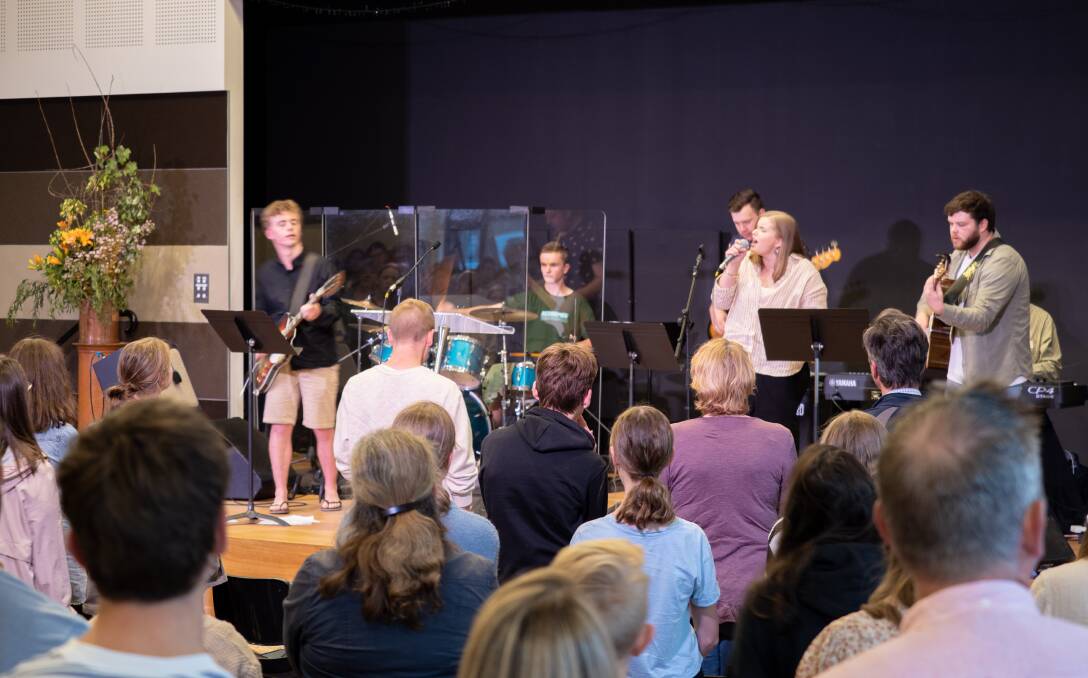HIGH NOTE: Churches (such as St Jude's, Bowral, pictured) were allowed to sing inside yesterday, just in time for one of the biggest events of the church calendar. Photo: Gavin Perkins