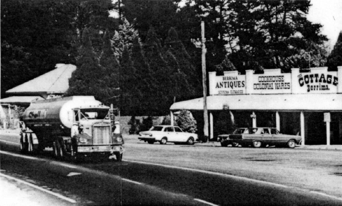 TOWN TRAFFIC: Before the Bypass opened in 1989, the Hume Highway ran through Berrima. Photo: BDH&FHS.