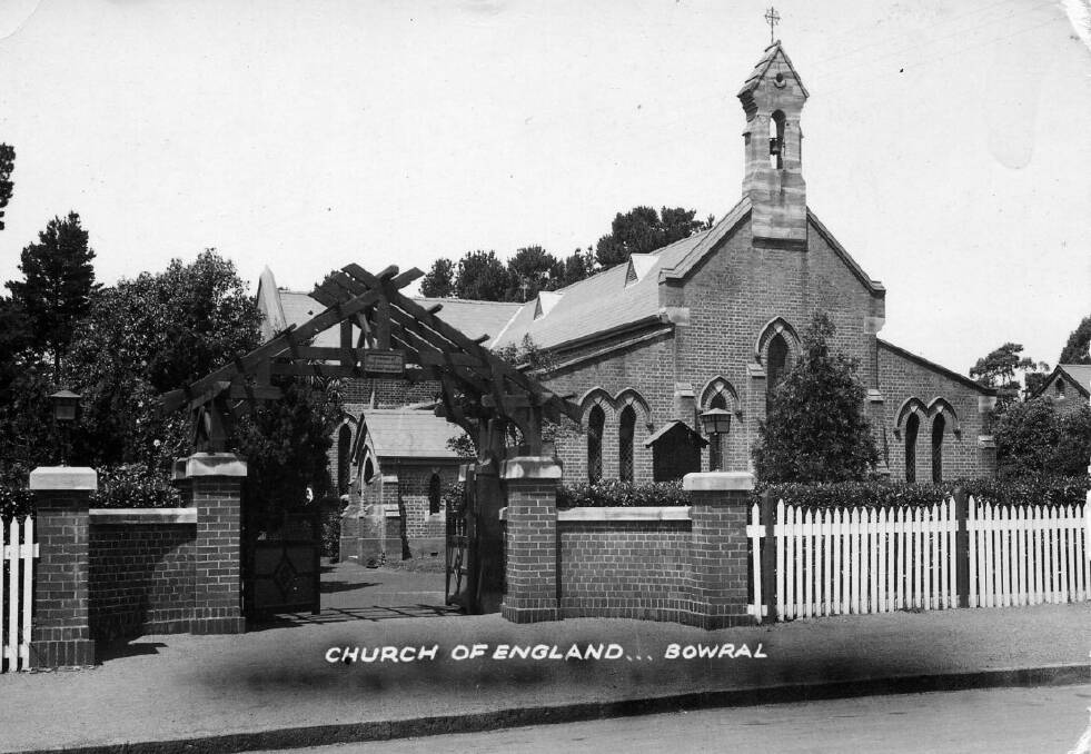THANKSGIVING: St Jude's Church, Bowral, where a service was held in 1947 for Sarah Loseby's 100th birthday. Photo: BDH&FHS.
