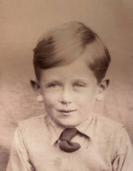 Terry Oakes-Ash as a boy in England.