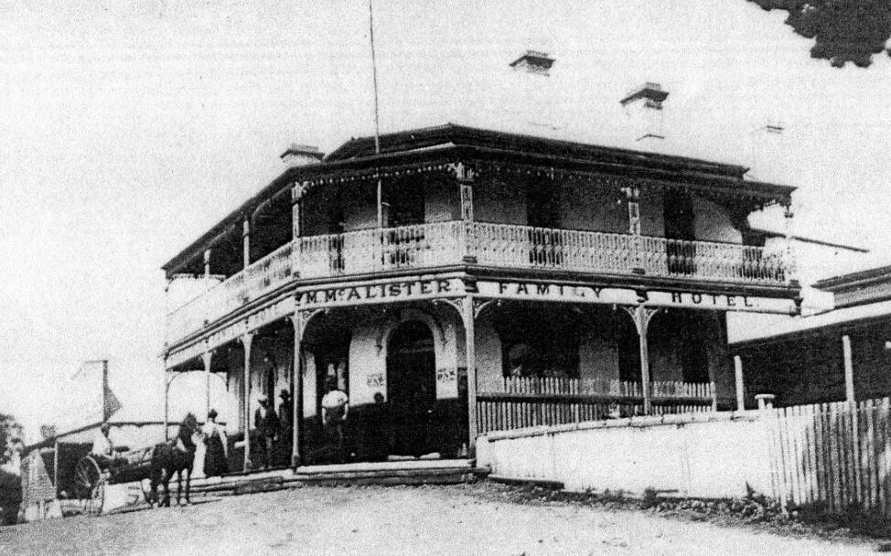 TOP SPOT: The Family Hotel, Moss Vale, c1900, owned by James Cullen from 1879 to 1890s. Photo: BDH&FHS.
