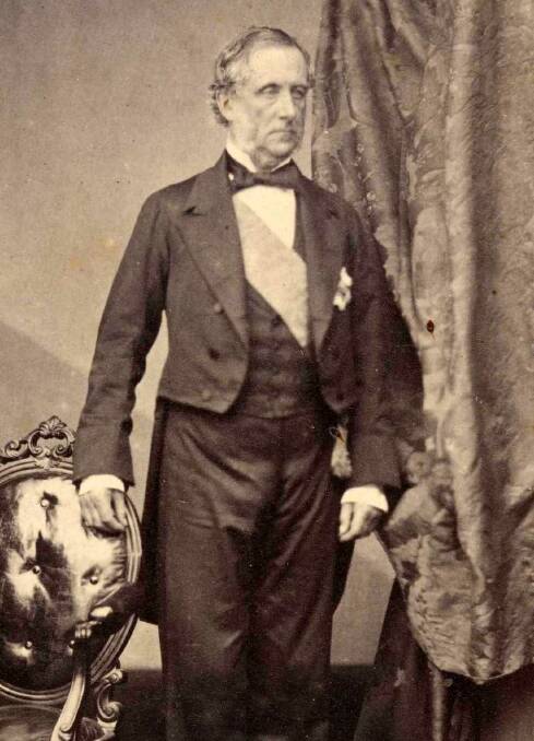 VISITED LOCALLY: Sir John Young, NSW Governor 1861-1867 (National Portrait Gallery image). Photo: BDH&FHS.