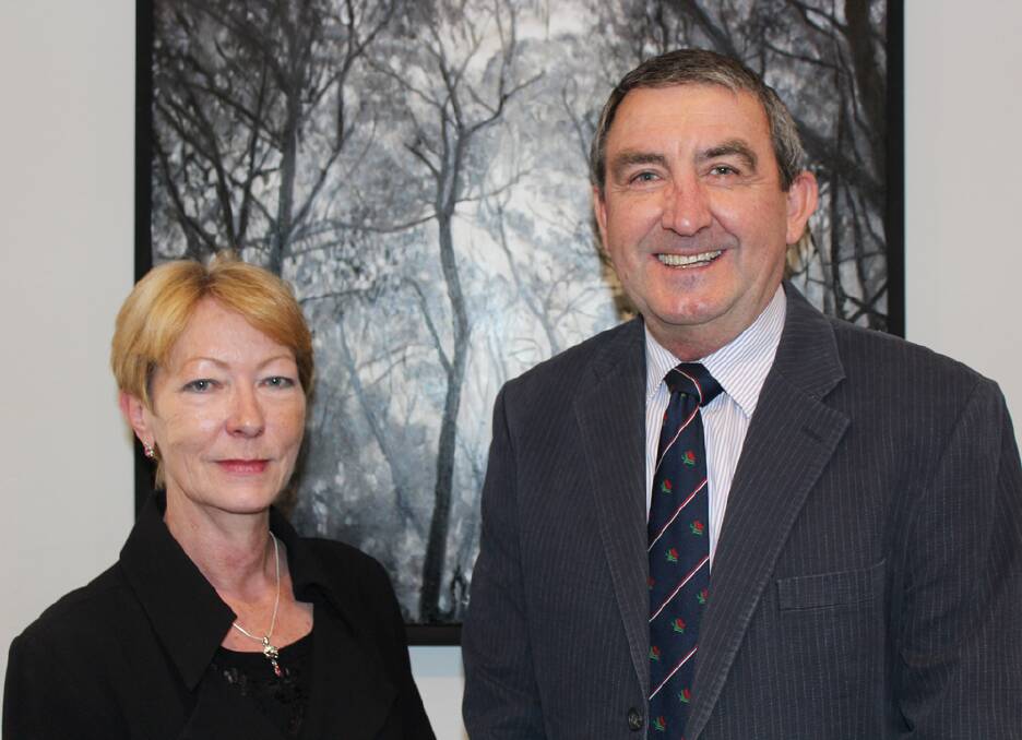 Former general manager Ann Prendergast and mayor Duncan Gair at the time of her appointment.