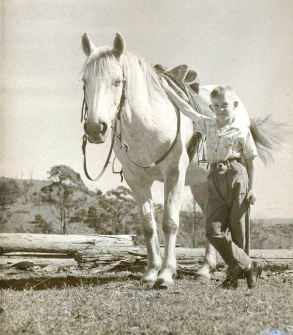COUNTRY CHILDHOOD: Geoff Goodfellow as a youngster, growing up out the back of Bullio.