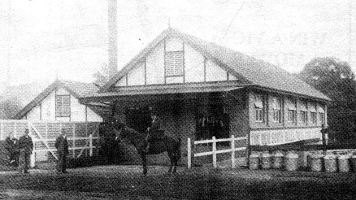 STREET LEVEL: FF&I’s milk depot on Station St, Bowral, opened in 1921. Photo: BDH&FHS.