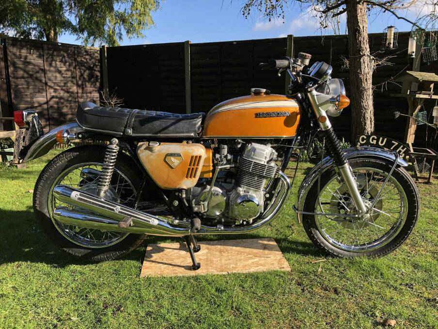 ZOOM ZOOM: One of the world’s rarest motorcycles, this 50-year-old handmade Honda CB750 is going to auction in England on March 4. Photo: supplied.