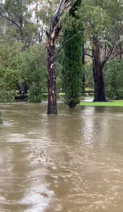 A still from the video on the Bowral Bowling Club Facebook page this afternoon. Vision: courtesy Bowral Bowling Club