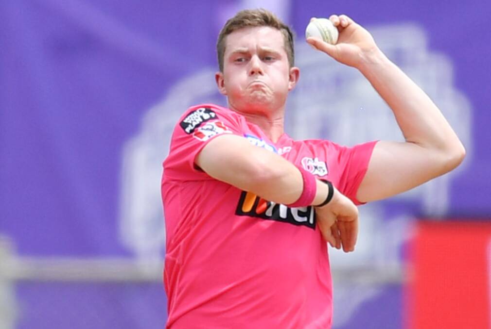 Wicket-taker: Hayden Kerr has been a standout for the Sydney Sixers in BBL 11, with 22 wickets to his name. Photo: Cricket NSW. 