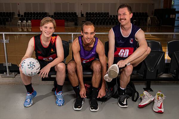 Geared up: Men's netball has taken a huge step forward with the impending introduction of new divisions to the State Titles. Photo: Netball NSW. 