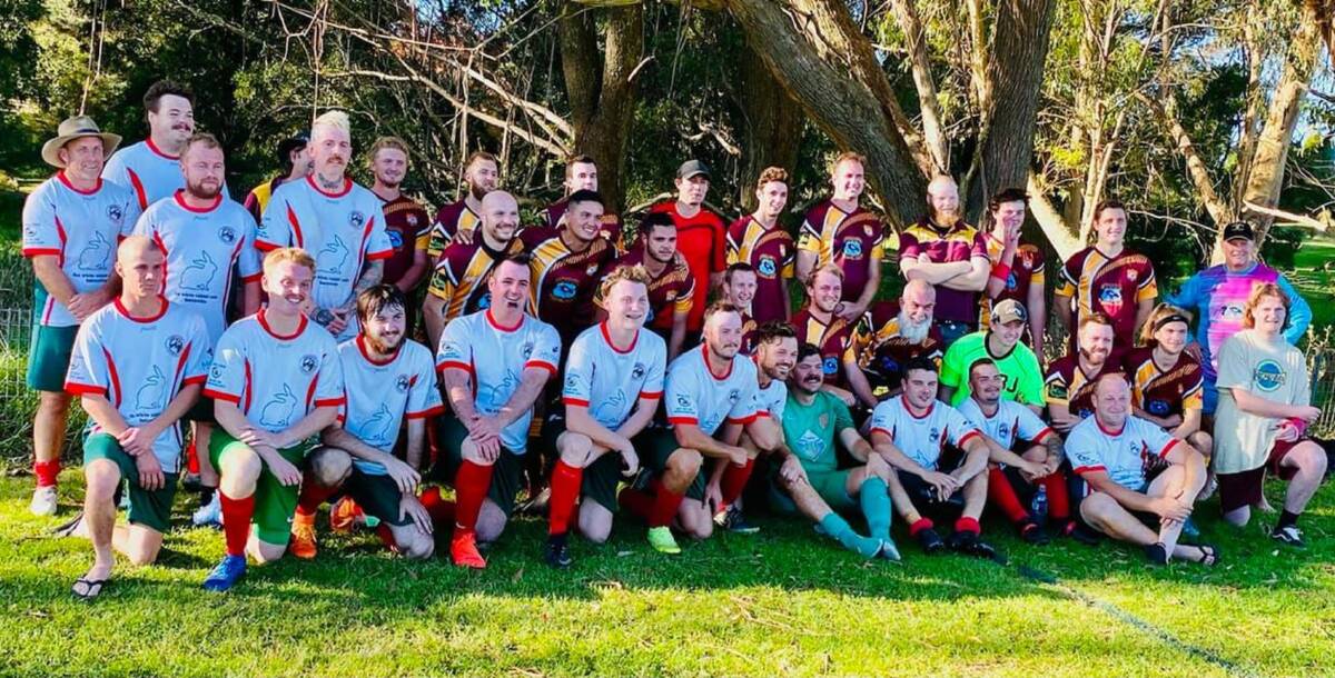 Strong effort: The Rovers men were less successful, but still took good lessons away from their loss against Jamberoo. Photo: Jamberoo Football Club. 