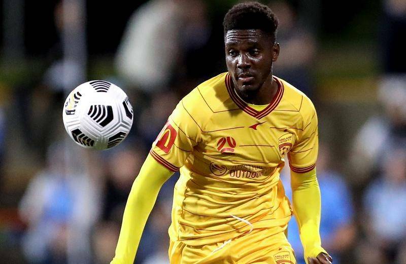 On fire: Al Hassan Toure has already put his abundant talent on display for the Olyroos and Adelaide United. 