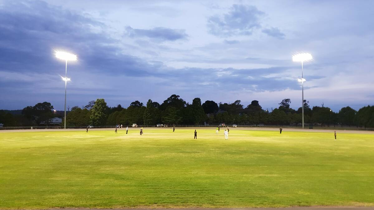 Under lights: The GDCA held much of its 2020/21 T20 competition under lights, which inspired the Robertson-Burrawang Bulls Cricket Club to get in touch. Photo: Zac Lowe.