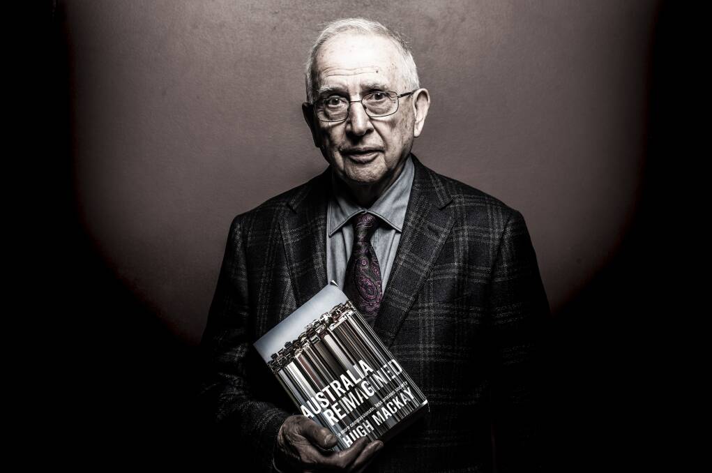 Dr Hugh Mackay launched his latest book, Australia Reimagined: Towards a More Compassionate, Less Anxious Society, at UOW on Friday, June 29. Picture: Paul Jones