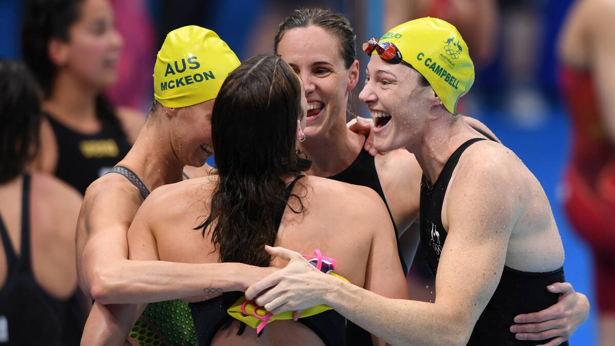 The timing of events like Australia's world record 4x100m women's freestyle relay effort is welcome relief. Photo: Kaz Photography/Getty Images