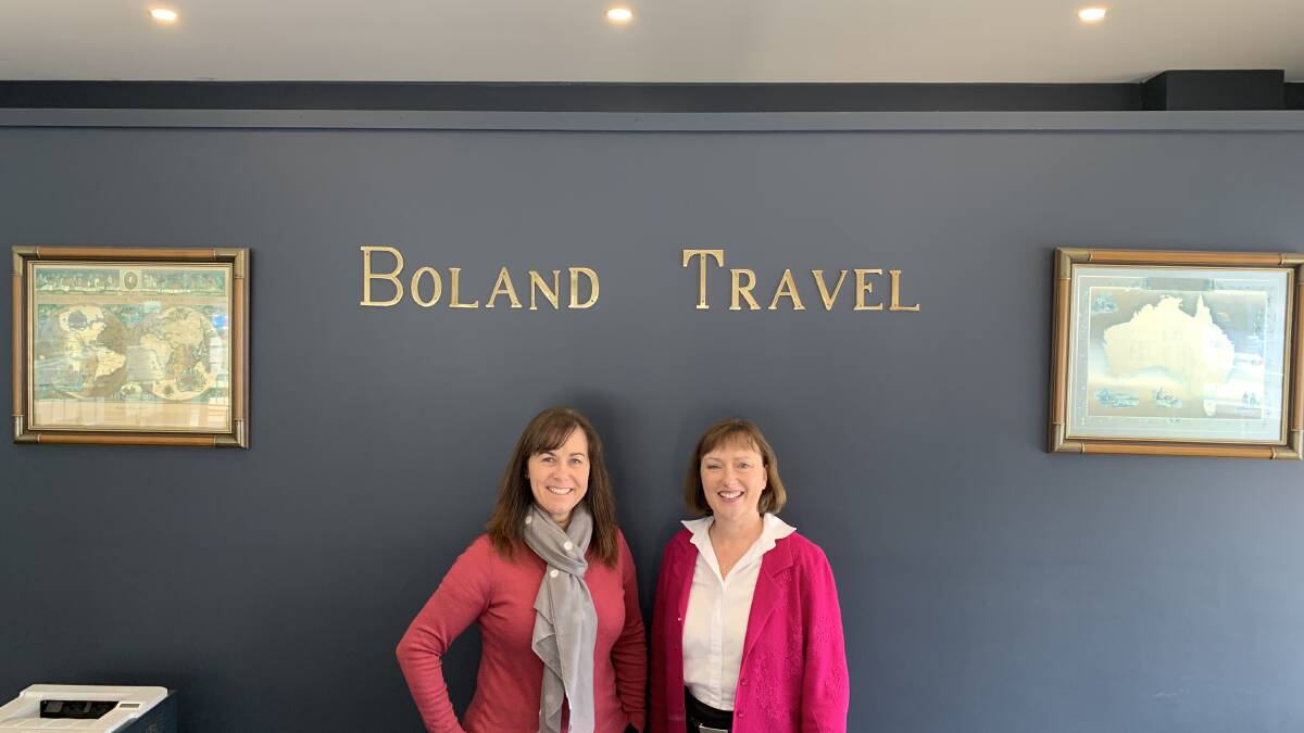 Debbie Smith and Heather Bone of Boland Travel. Picture supplied.