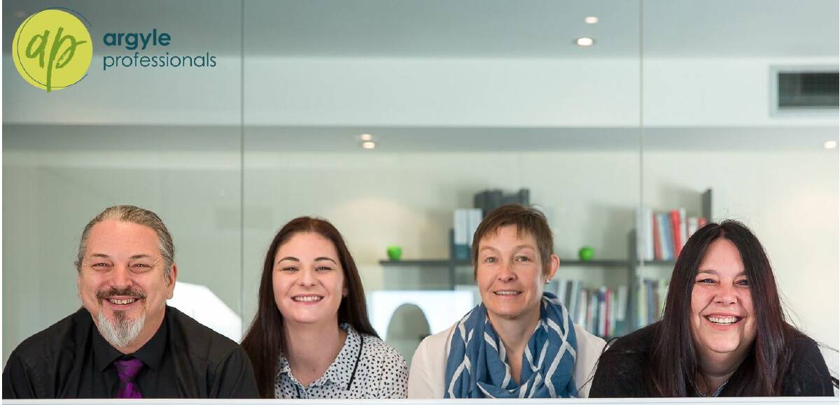 The original team at Argyle Professionals: Anthony G. Pickham, Sam Bardsley, Karen Glover, and Suzie Oukes. Picture supplied.