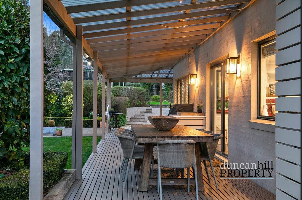 The outside deck at 44 Yean Street, Burradoo. Picture: Duncan Hill Property.