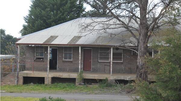 The abandoned railway workers' hut near Moss Vale train station where the body of Carmel George was found.