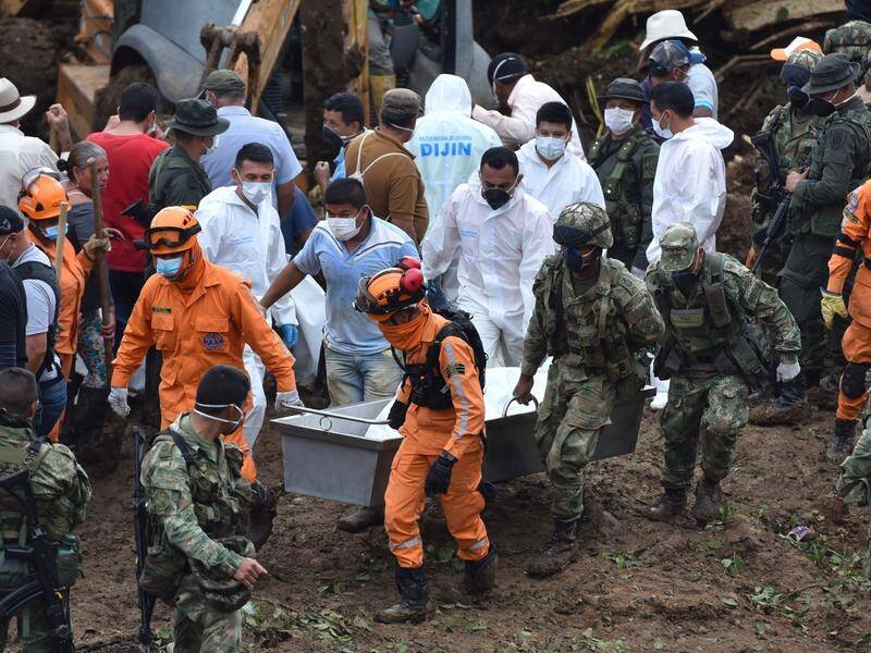 The death toll from a landslide in southwest Colombia has risen to 28.