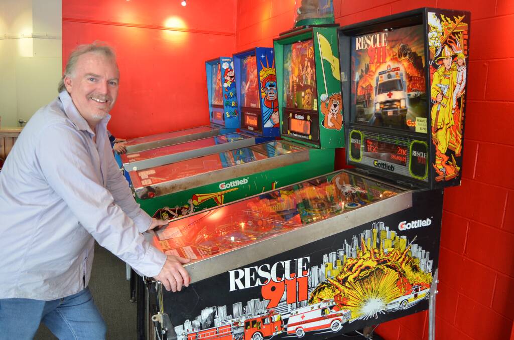 Steve Cheers is bringing back the pinball craze in Bowral. 	Photo by Emma Biscoe