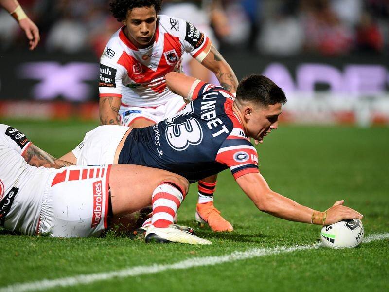 The Sydney Roosters have thrashed St George Illawarra 34-12 in their NRL match at Kogarah.