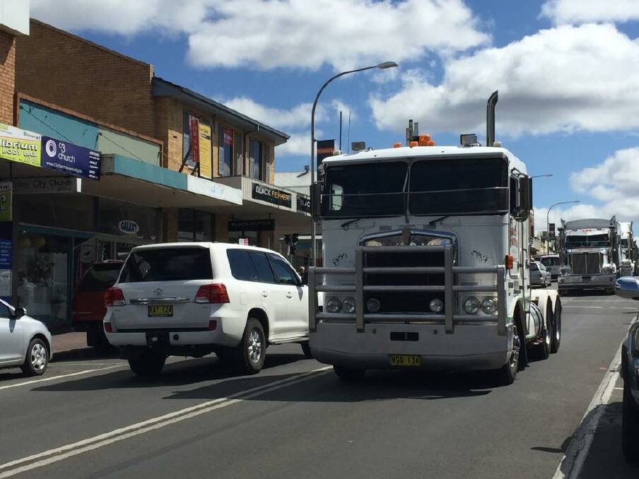 Bowral s roads were home to several trucks on the weekend. Photos by Josh Bartlett and Megan Draplaski