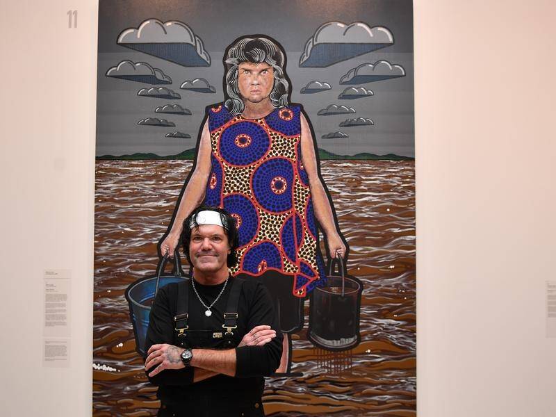 Indigenous artist Blak Douglas has won the 2022 Archibald Prize with a portrait of Karla Dickens.