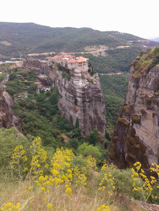 IT'S sights like these unusual monasteries atop this rocky outcrop in Central Greece that await guests on Dimitri and Aki's tours.
