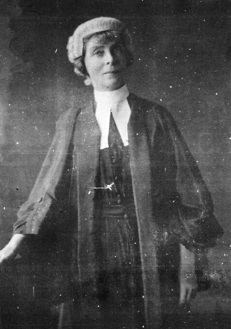 PERSEVERENCE Ada Evans, Australia's first female lawyer in 1902, was admitted to the Bar in 1921.